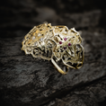 Load image into Gallery viewer, SALTANA ✧ 14K SOLID YELLOW GOLD RING - DELICATE VERSION