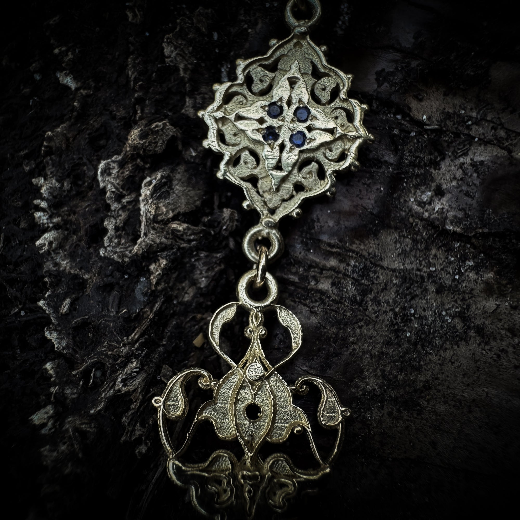 SALTANA ✧ 14K SOLID YELLOW GOLD DROP EARRINGS