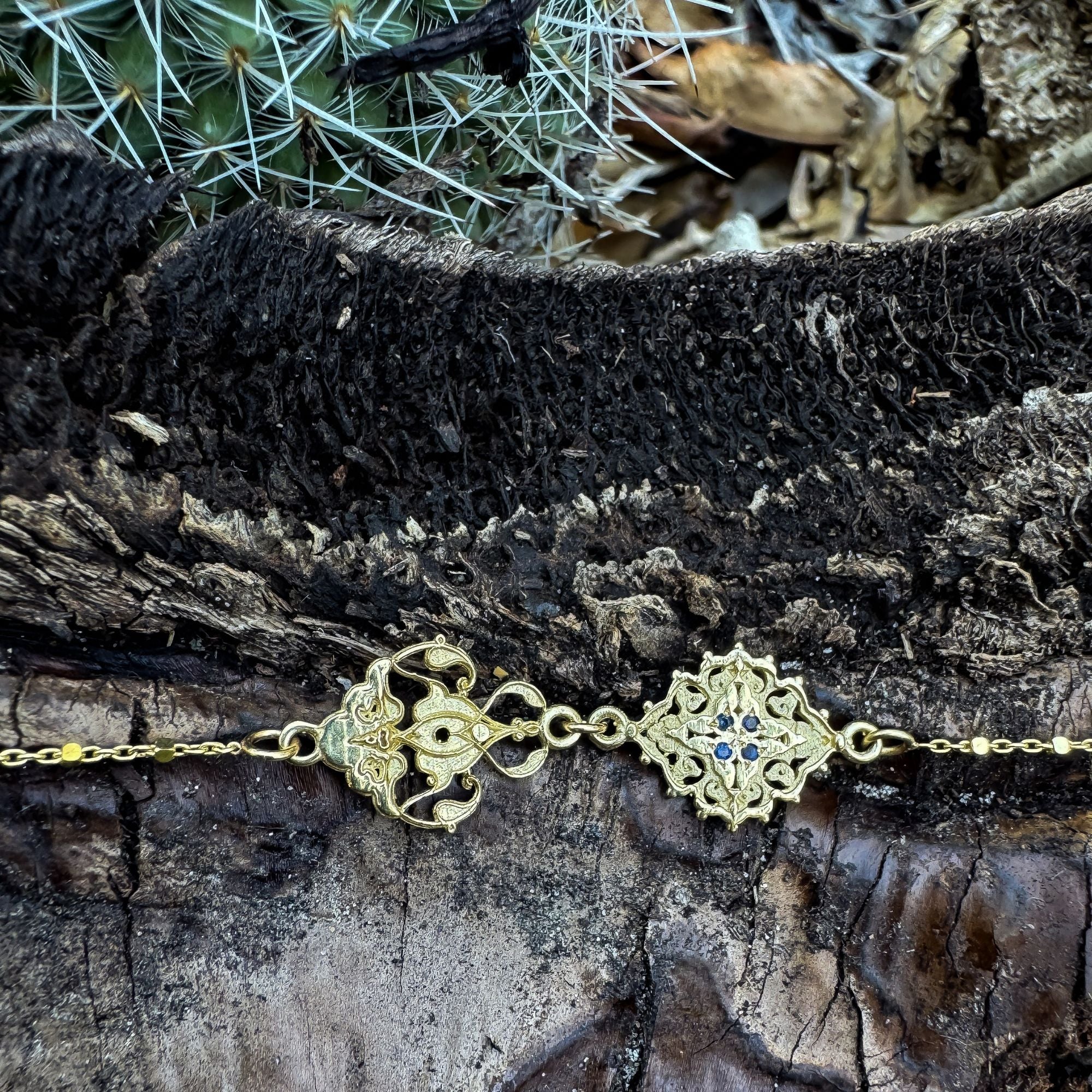 SALTANA ✧ 14K SOLID YELLOW GOLD CHOKER NECKLACE