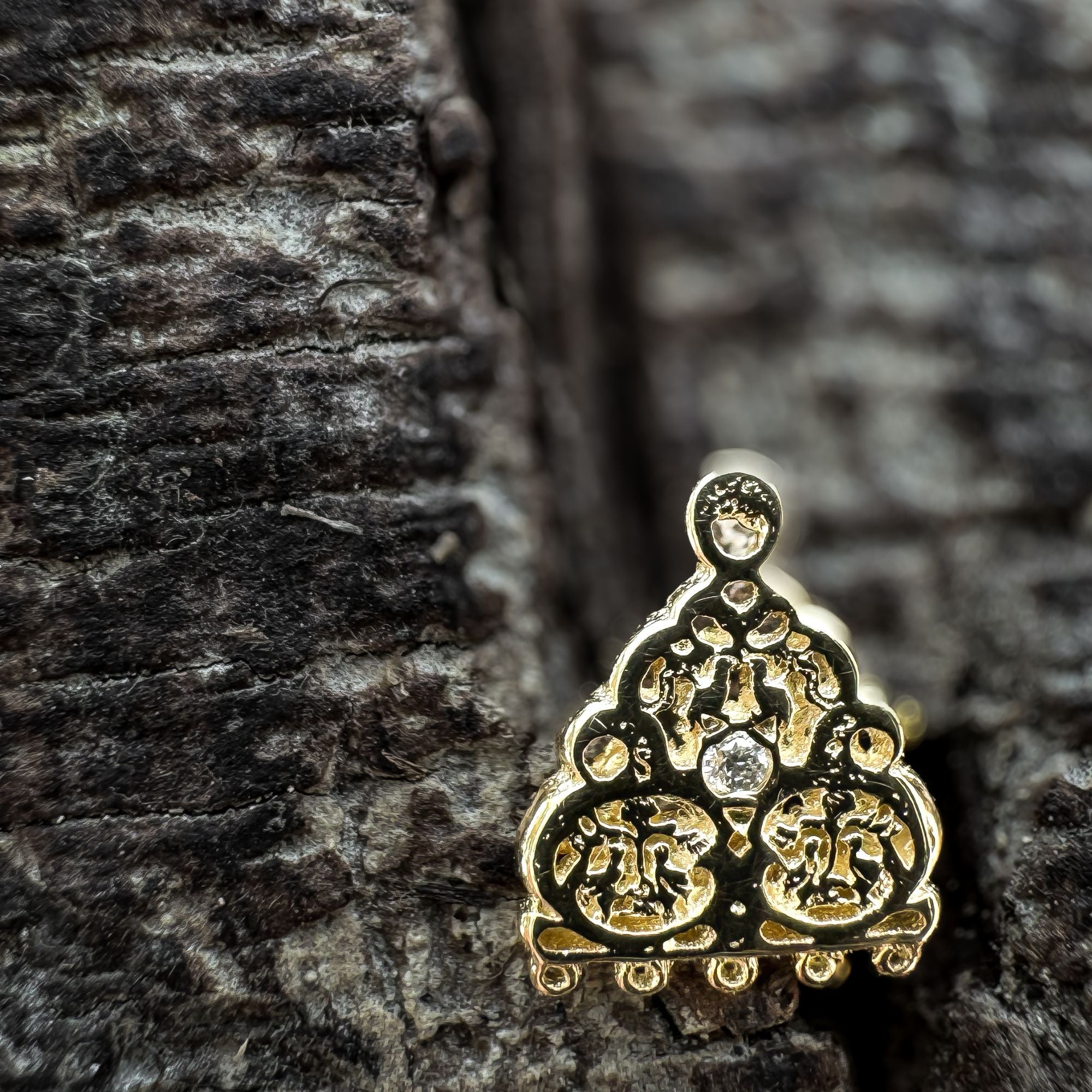 MUNSAJAM ✧ 14K SOLID YELLOW GOLD PIERCING