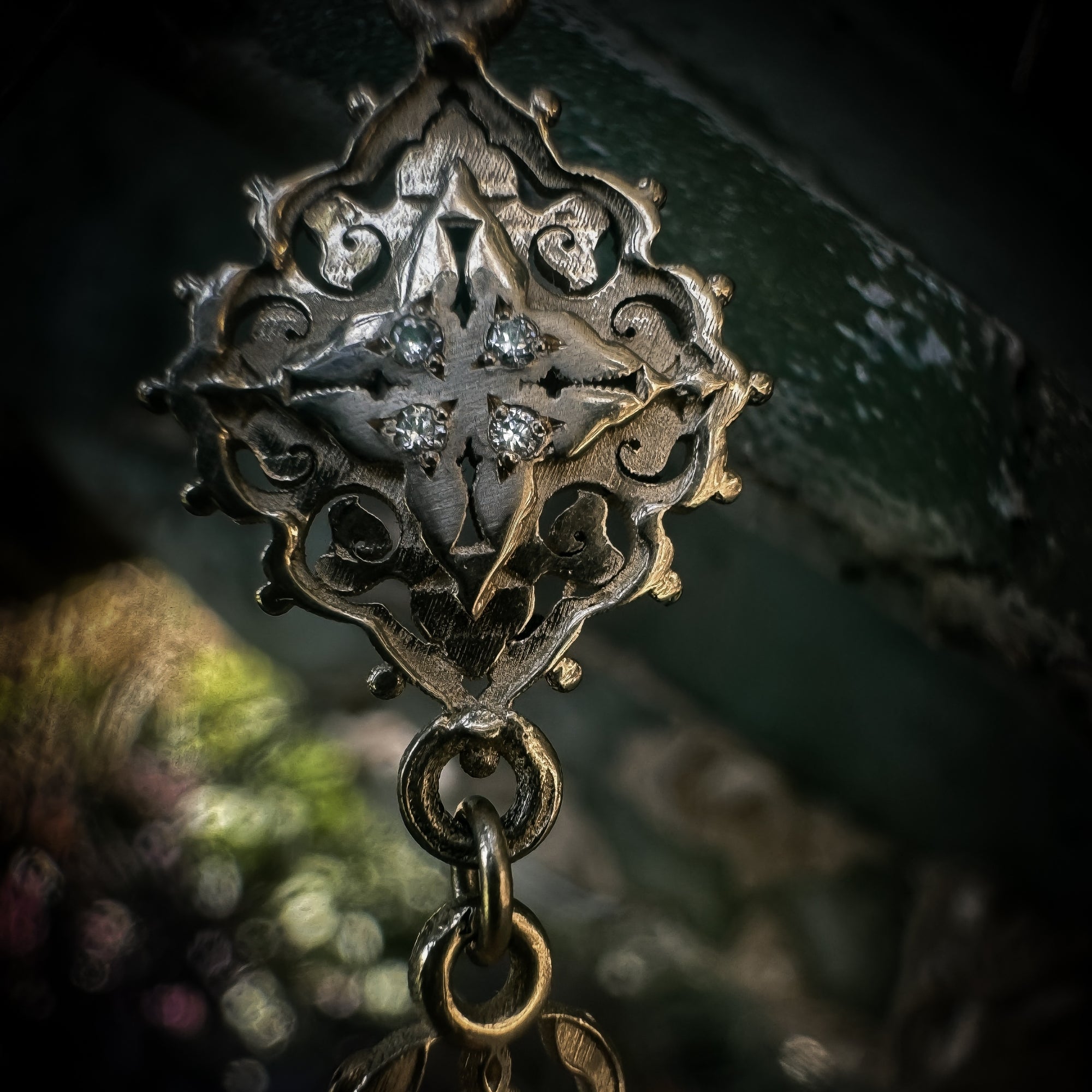 SALTANA ✧ 14K SOLID YELLOW GOLD DROP EARRINGS
