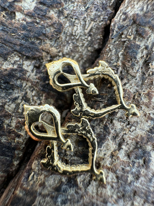 14k gold kaman earrings