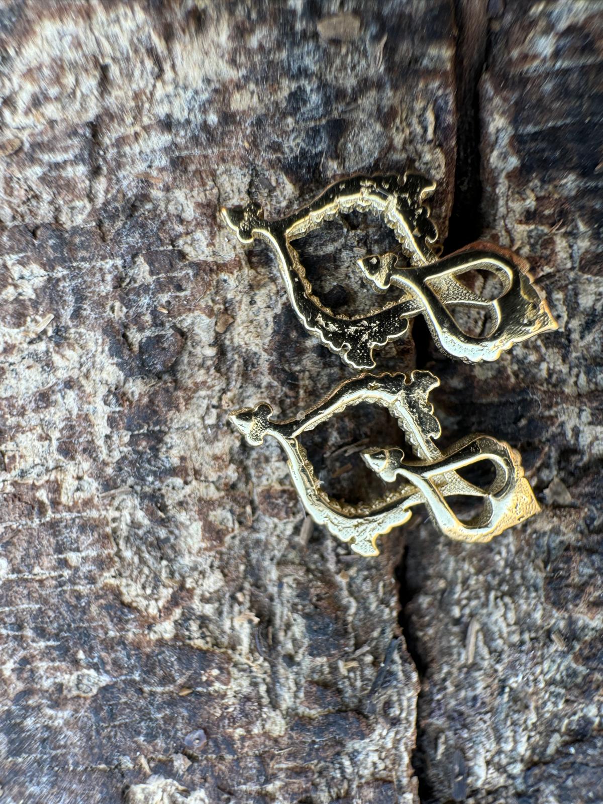 14k gold kaman earrings