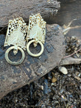 Load image into Gallery viewer, Malchut Or 14K Gold Earrings – Royal Light, Worn Close to the Heart
