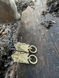 Load image into Gallery viewer, Malchut Or 14K Gold Earrings – Royal Light, Worn Close to the Heart
